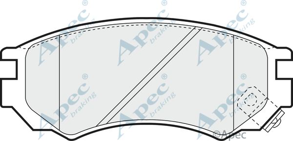 APEC BRAKING Комплект тормозных колодок, дисковый тормоз PAD791